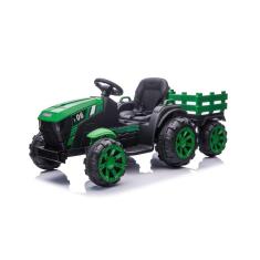 Mini Trator Elétrico Carrinho Carro Infantil Kids Com Caçamba Verde