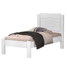 Cama Solteiro Jade Branco