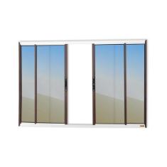 Janela Confort 4 Folhas Vidro Reflex 120cm X 150cm Brimak