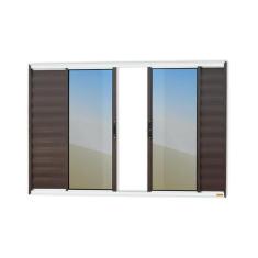 Janela Veneziana Confort 6 Folhas Vidro Reflex 120cm X 150cm Brimak