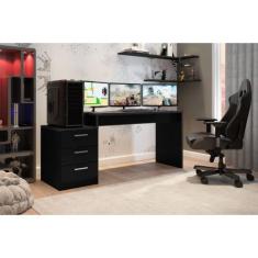Mesa Gamer De Computador Escrivaninha Quarto DRX 5000 - Móveis Leão, P
