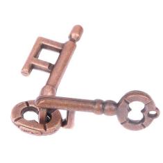 Brinquedo Quebra-cabeça De Metal Fundido Chave 2 Peças - Topmixshop