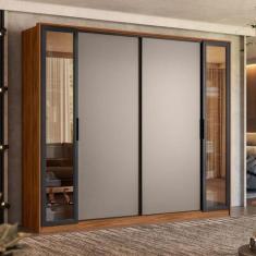 Guarda Roupa Casal Laredo Ambiente Nogueira Nude Prime Tx Flex Com Vid