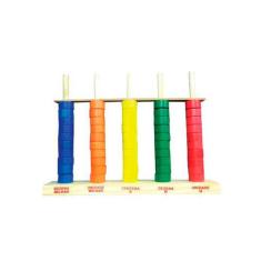 Brinquedos Educativos - Ábaco Aberto 50 Argolas - Sonho de Criança