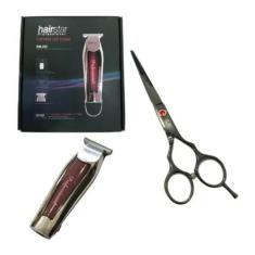 Maquina De Acabamento Cabelo E Barba Tesoura Fio Laser Preta - Hairsta