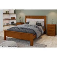 Cama de Casal Athenas Frassino/Off White - Lopas