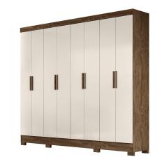 Guarda Roupa 8 Portas Diplomata Castanho Baunilha 911391