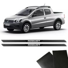 Soleira Diamante Saveiro Robust 17/19 Com Protetor De Porta - SPORTINO