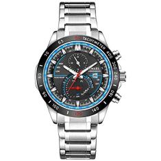 Relógio masculino Smael Display Luxuoso SL-9062 à prova d´ água (Azul)