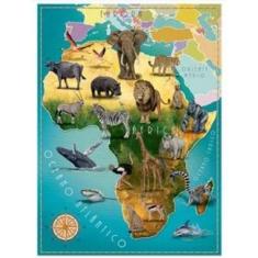 Puzzle 100 peças África e seus animais