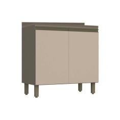 Balcão De Cozinha Modulado Connect 2 Portas C/tampo Duna/cristal - Henn