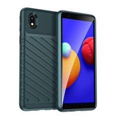 Capas para Samsung Galaxy A01 Core.Caso básico,Botão de pressão flexível / 360 ° Proteção completa,Sensação arenácea