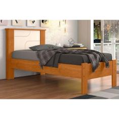 Cama Solteiro Pérola Amêndoa - Conquista