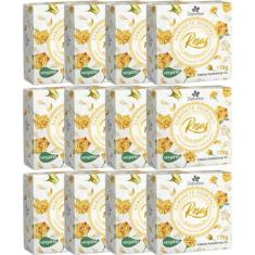 12UN Sabonete Vegetal Rosas Amarelas 170G Davene
