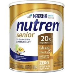 Complemento Alimentar Nutren Senior Sem Sabor Zero Lactose 740g, 740g,