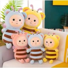 Pelúcia Infantil Abelhinha com Traje Colorido - Toy King