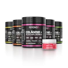 Kit 5 Colágenos Renova Be Verisol Com Ácido Hialurônico (2 Cranberry - 1 Limão - 1 Tangerina - 1 Tropical)