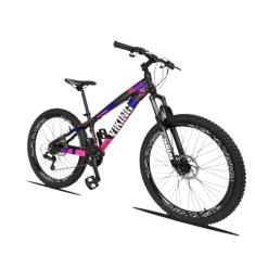 Bicicleta Vikingx Aro 26 Câmbios Shimanos 21V Preto Rosa 