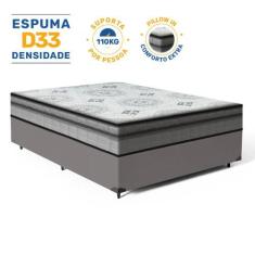 Cama Box com Colchão de Espuma D33 Pillow In Anjos Ortosleep Casal 138