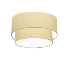Plafon De Sobrepor Cilíndrico Sp-3045 Cúpula Cor Algodão Crú