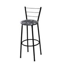 Banqueta Alta Banco Com Encosto Para Balcão Bancada Bar Cozinha Bistro