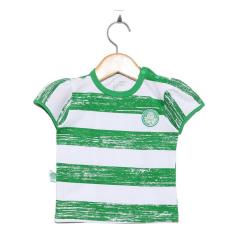 Camiseta Infantil Palmeiras Listras Feminina Oficial