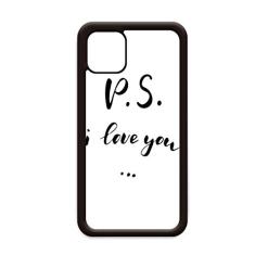 Capa para iPhone 12 Pro Max com citação "I Love You" para Apple Mini Mobile Case