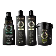 Kit Arvensis Crespos Cond. + 2 Ativador 500Ml + Másc. 450G