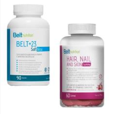Belt +23 Soft Max + Belt Hair Gummy Morango - Belt Nutrition