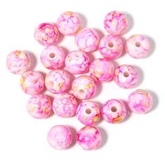 60 peças de contas de cristal acrílico coloridas de 16 mm pingentes redondos de contas de vidro para fazer joias, pulseiras, brincos, colar, adultos, contas, artesanato, artesanato, enfeite de Natal,