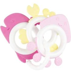 Kit Mordedor Animais Marinhos FEM Pimpolho ROSA/AMARELO/PINK