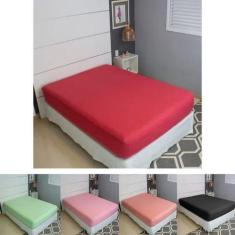 Lençol Avulso Solteiro Malha 100% Algodão Liso Com Elástico - Cozzilar