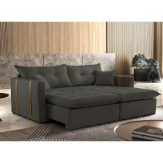 Sofa Cama e Reclinavel Lisboa 1,80m 03 Lugares Mola Ensacada Txr