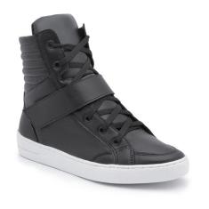 Tênis Casual Cano Médio Hfast Shoes Sola Reta E Macia, Preto, 38