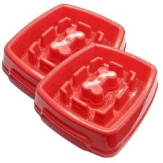 Kit 2 Comedouro Lento Interativo 650ml Para Cachorros Cães - LZ SHOP, 