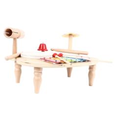 Conjunto de Bateria Infantil, Percussão Educacional de Madeira, Tudo Em 1, Instrumentos Musicais para Meninas, Meninos, Presentes