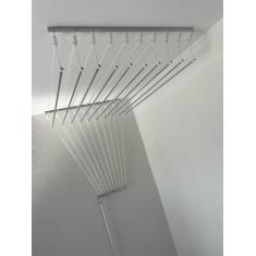 Varal Individual Teto 10 Varetas Alumínio 100cm