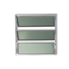 Janela Basculante De Alumínio 60x100cm Com Vidro Boreal Anodizado Plus Brimak Brilhante