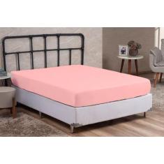 Lençol Cama Solteiro 100% Algodão com Elástico Percal 200 Fios Hotel P