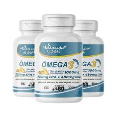 Kit 3 Ômega 3 de 1000MG EPA + DHA da Terra Vida Natural