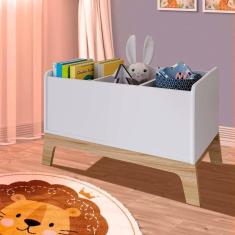 Organizador de brinquedos de 3 repartições - Branco