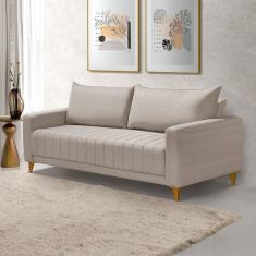 Sofá Fixo 2 Lugares 192 Cm Alaska Bege