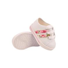 Sapatinho Tênis Bebe B2A KIDS infantil Social Baby TSB49, 20, Branco, 