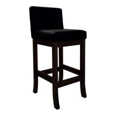 Banqueta Média para Bancada de Cozinha em Madeira Capuccino Melody Sue