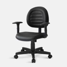 Cadeira Executiva Belluno Giratória 1853 C/br 8717   - Arazzi, Preto