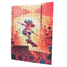 Quebra-Cabeça Meninas Skatistas Divertido Em Mdf 300 Peças