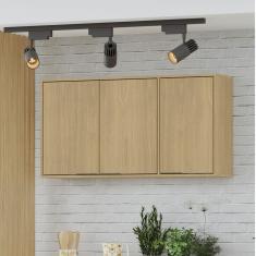 Armário Aéreo de Cozinha 120 Cm Gloria 3 Portas Castanho - Mx Móveis