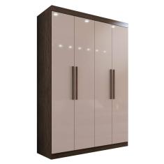 Guarda-Roupa Solteiro 4 Portas 3 Gavetas Espanha - Mais Móveis