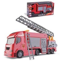 Brinquedo Caminhãozinho Bombeiro Caminhão Infantil com Acessórios - Ca
