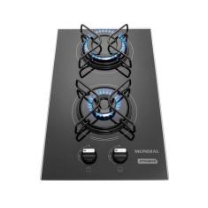 Cooktop a Gás 2 Bocas Mondial CTG-04, Preto, Bivolt